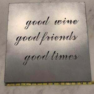 Metal Wine Wall Decor